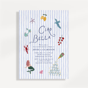 Ciao Bella Italian Bridal Shower Invitation
