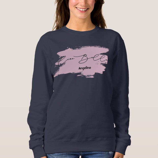 Ciao Bella Italian Brush Stroke Sweatshirt (Front)