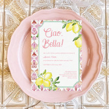 Ciao Bella Italian Lemon Bridal Shower