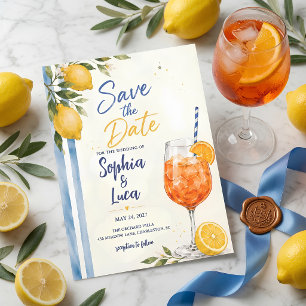 Ciao Bella Italian Lemon Save the Date Invitation