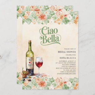 Ciao Bella Italian Tiles Bridal Shower Invitation