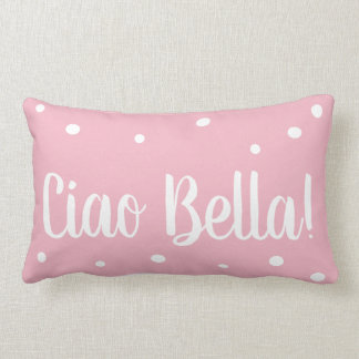 Ciao Bella Pink Polka Dot Pillow