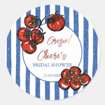 Ciao bella tomato Italian bridal shower favor