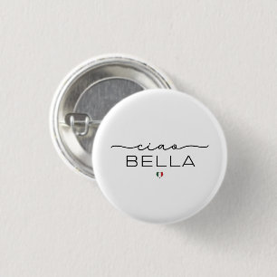 Ciao Bella – Typograpgy with Italian heart Button