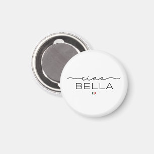 Ciao Bella – Typograpgy with Italian heart Magnet