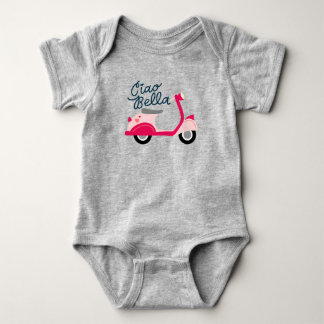 Ciao Bella Vespa Scooter Baby  Bodysuit