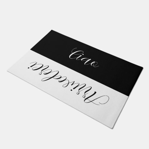 Ciao   _ elegant  typography  doormat