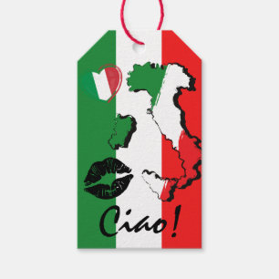 Ciao! Festive Italian Flag Gift Tag