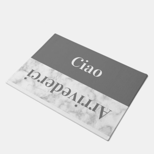 Ciao   _ greetings in Italian Doormat