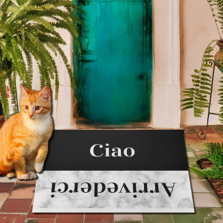 Ciao   - greetings in Italian no2 Doormat