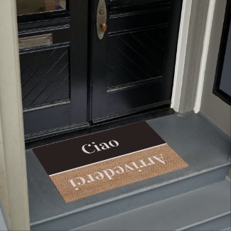 Ciao   - greetings in Italian no4 Doormat