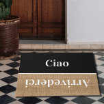 Ciao   - Greetings In Italian No4 Doormat at Zazzle