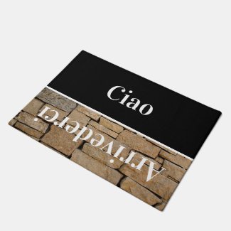 Ciao   - greetings in Italian no5 Doormat