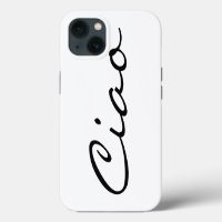 Ciao hello Italian funny hipster trendy modern Cas