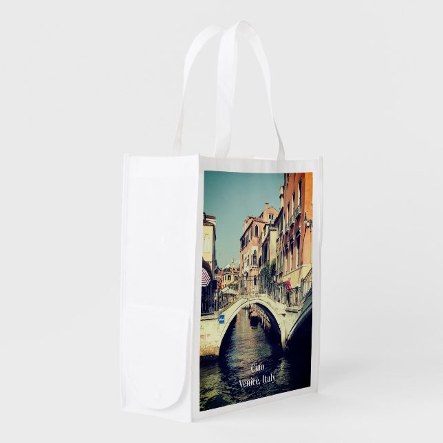 Ciao (Hello) Venice, Italy Grocery Bag (Front Side)