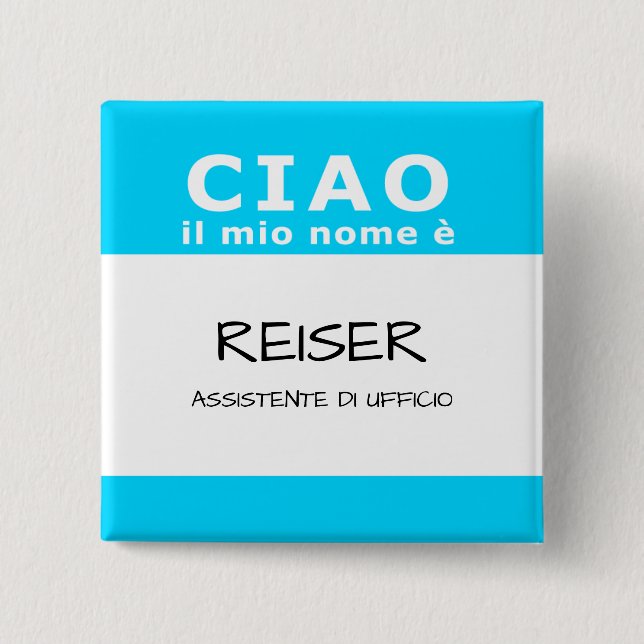 CIAO il mio nome e Button (Front)