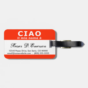CIAO il mio nome e name tag