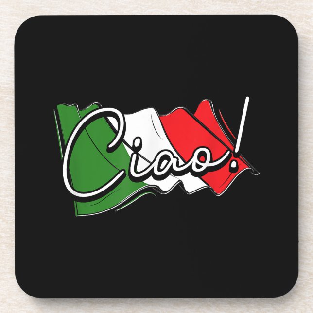 Ciao! - Italian and European Venice Scooter and La Beverage Coaster (Front)