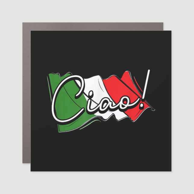 Ciao! - Italian and European Venice Scooter and La Car Magnet (Front)