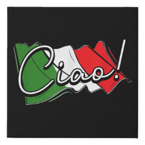 Ciao! - Italian and European Venice Scooter and La Faux Canvas Print