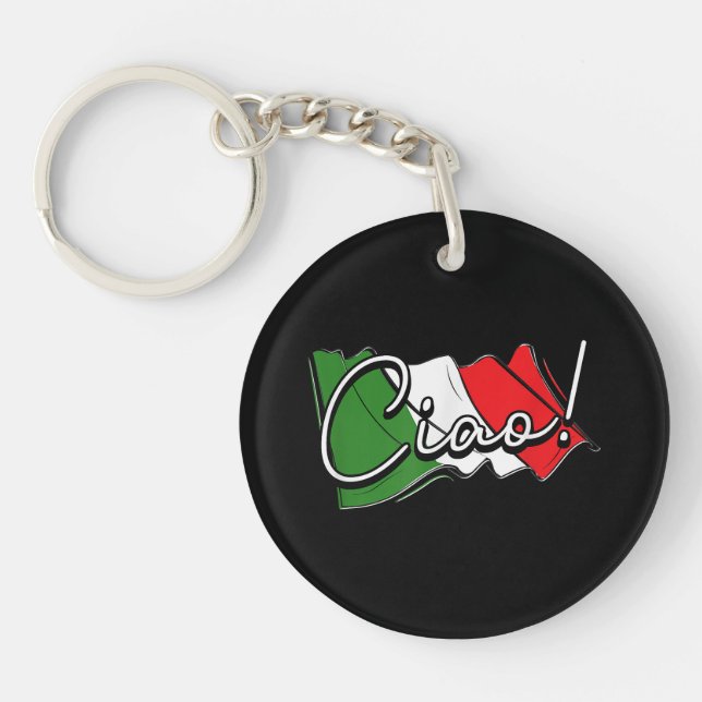 Ciao! - Italian and European Venice Scooter and La Keychain (Front)