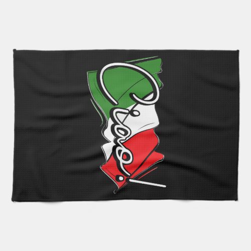 Ciao _ Italian and European Venice Scooter and La Kitchen Towel