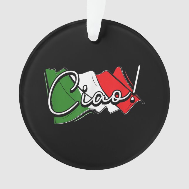 Ciao! - Italian and European Venice Scooter and La Ornament (Front)