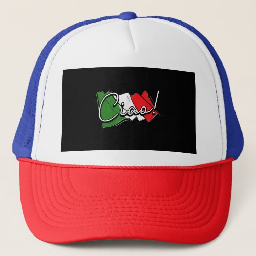 Ciao _ Italian and European Venice Scooter and La Trucker Hat