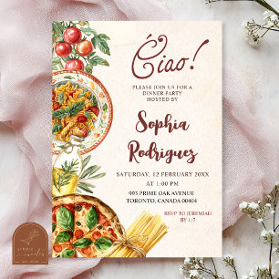 Ciao Italian Dinner Party Invitation