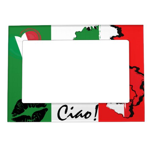 Ciao Italian Flag and Graphics Magnetic Frame
