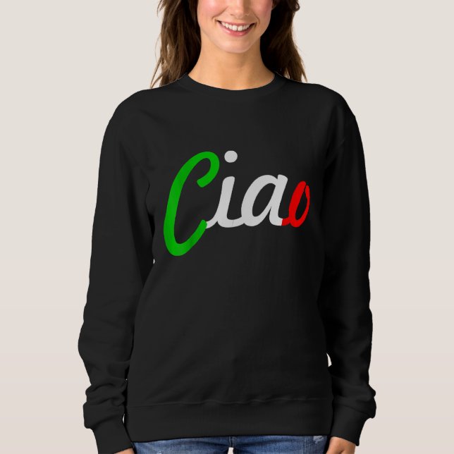 Ciao Italian Greeting Italy Language Tee (Front)