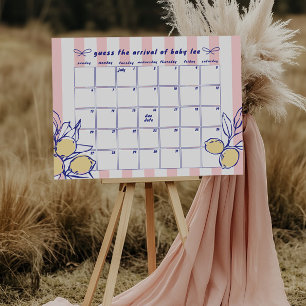 CIAO Lemon Mediterranean Guess the Due Date Game Foam Board