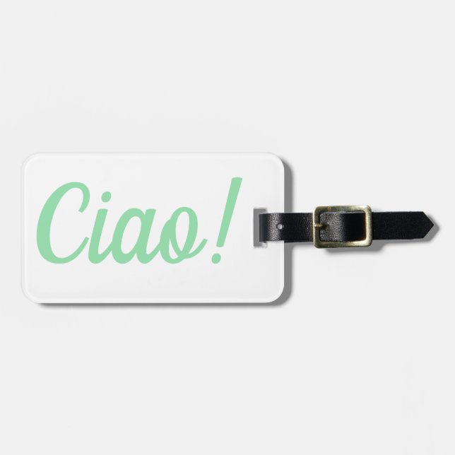 Ciao Luggage Tag (Front Horizontal)