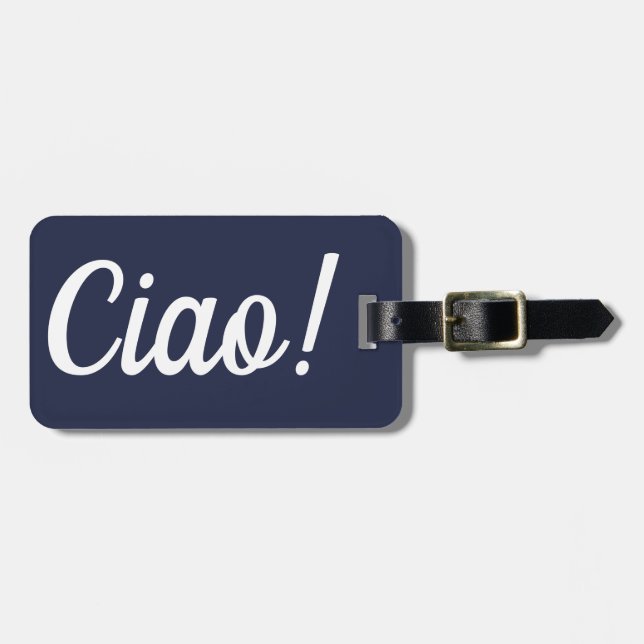 Ciao Luggage Tag (Front Horizontal)