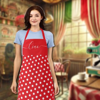 Ciao   -  red white polka 