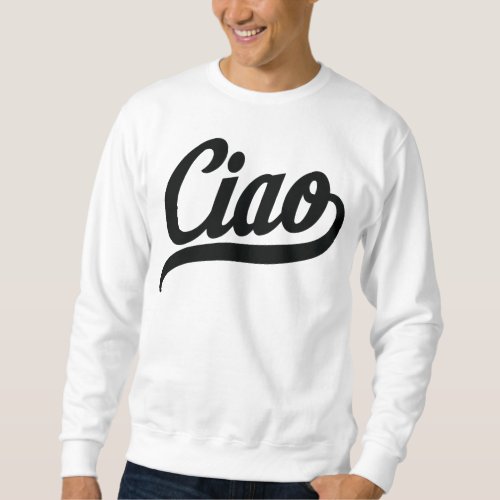 Ciao Script Black Sweatshirt