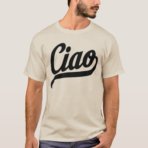 Ciao Script Black T_Shirt