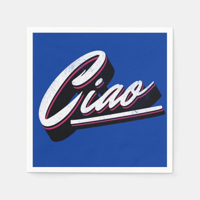 Ciao text design napkins (Front)