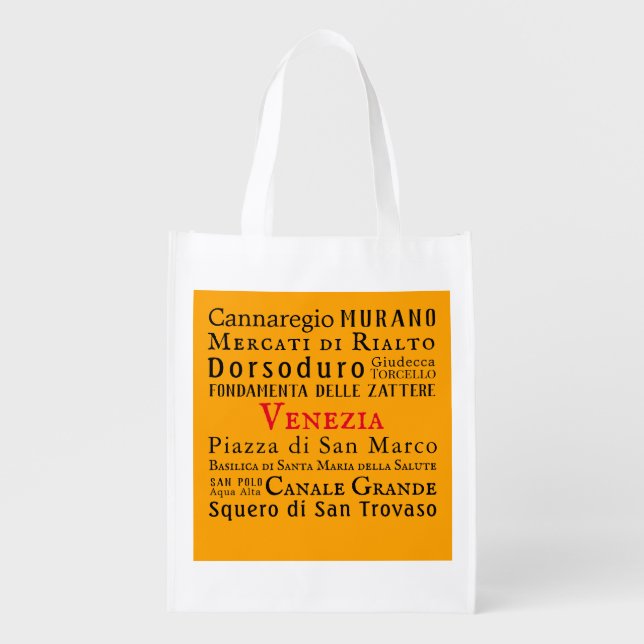 Ciao Venezia! Grocery Bag (Front)