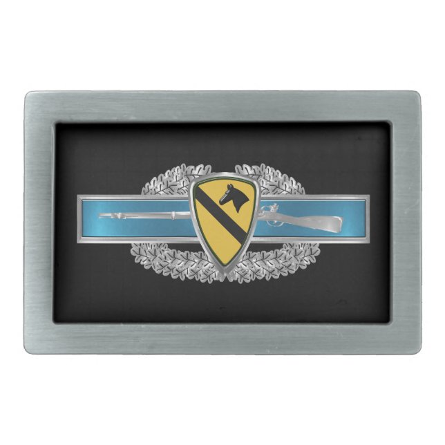 CIB 1st CAV Cavalry Division Belt Buckle (Front)
