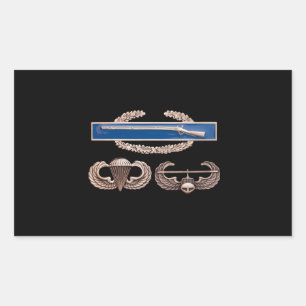 CIB Airborne Air Assault Rectangular Sticker