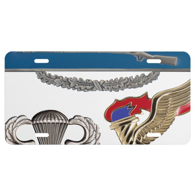 CIB Airborne Pathfinder License Plate (Front)