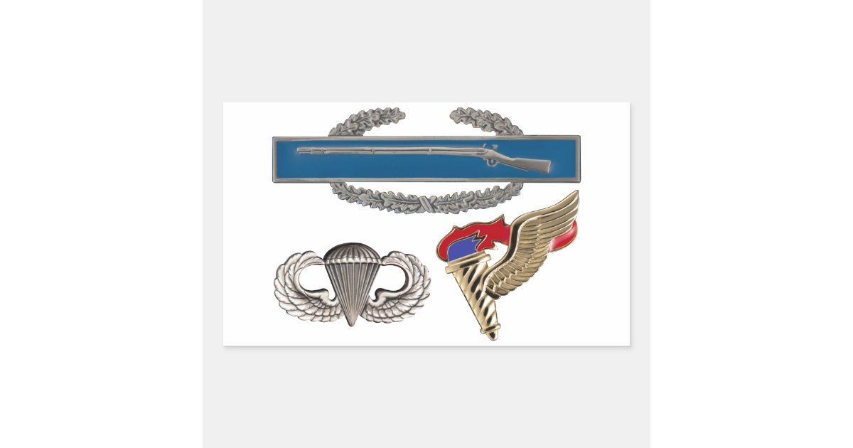 CIB Airborne Pathfinder Rectangular Sticker Zazzle