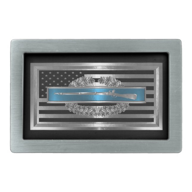 CIB Combat Infantry Badge Belt Buckle (Front)