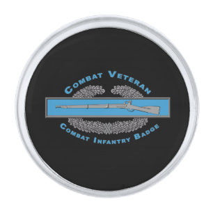 CIB Combat Infantry Badge  Silver Finish Lapel Pin