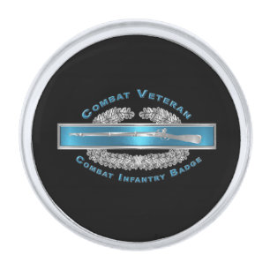 CIB Combat Infantry Badge  Silver Finish Lapel Pin