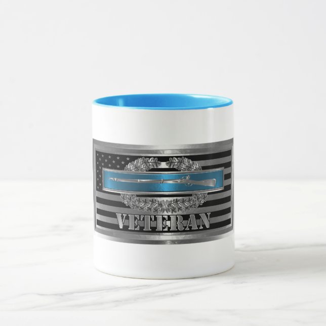 CIB Combat Veteran-Combat Infantryman Badge Mug (Center)