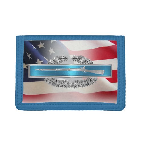 CIB Combat Veteran_Combat Infantryman Badge Trifold Wallet