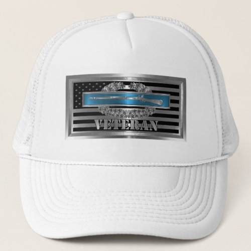 CIB Combat Veteran _Combat Infantryman Badge Trucker Hat