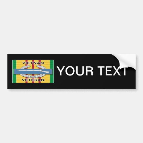 CIB Vietnam Veteran Bumper Sticker